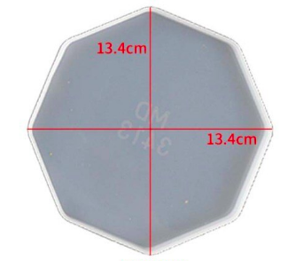 Siliconen mal onderzetter octagon voor epoxy resin art