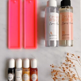 Epoxy Resin Giethars DIY kit incl epoxy boekenleggers pigment 2