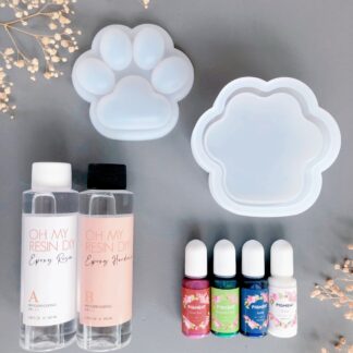 Epoxy Resin Giethars Trinket box Paw + New Favorite Resin Pigment incl Giethars
